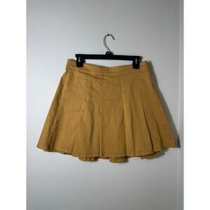 J.Crew Pleated Mini Chino Tan Skirt Preppy Academia Size 6